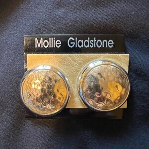 Mollie Gladstone rare vintage clip-on earrings - NEW-collectible